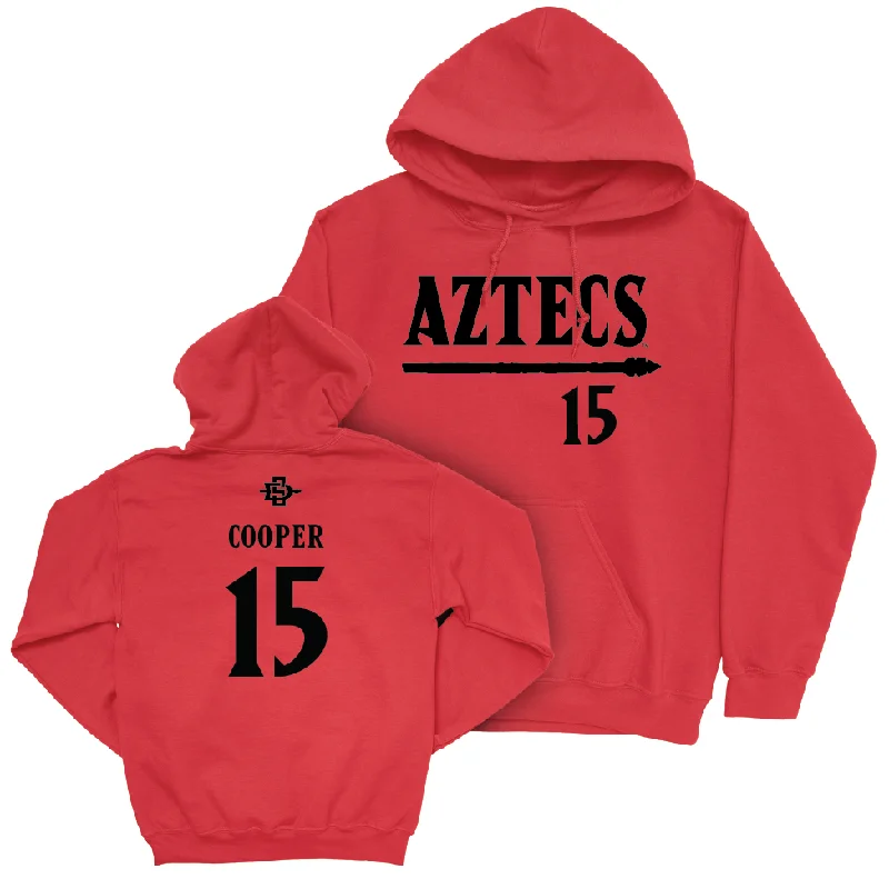 SDSU Football Red Staple Hoodie   - Marquez Cooper