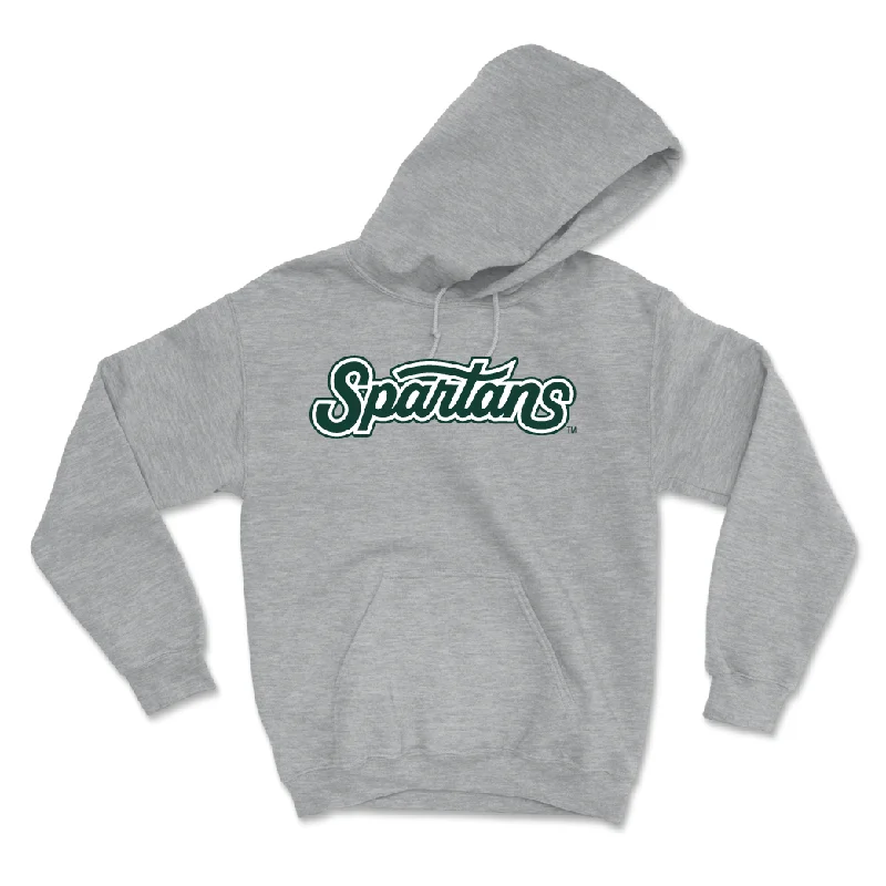 Sport Grey Football Script Hoodie - Cole Dellinger