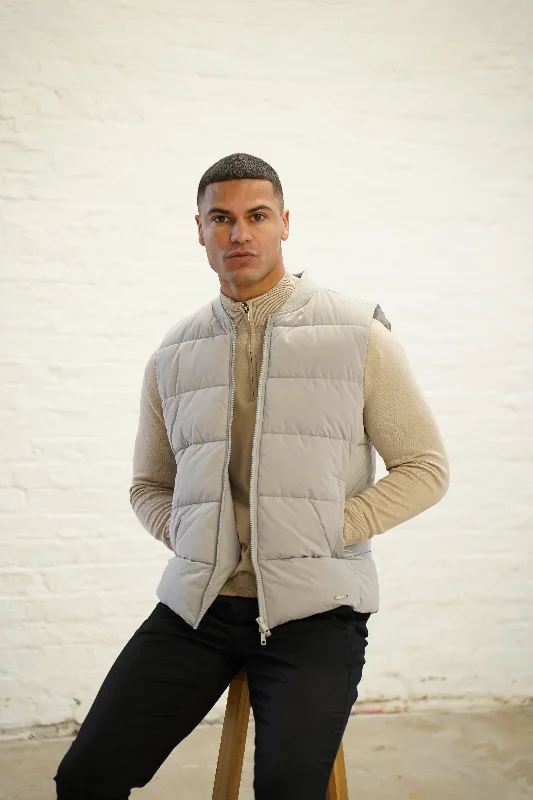 Capo Puffer Gilet - Dove Grey