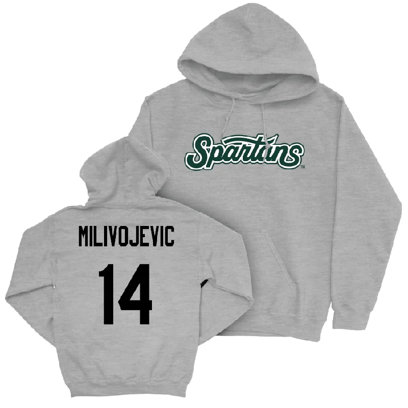 Sport Grey Football Script Hoodie  - Alessio Milivojevic