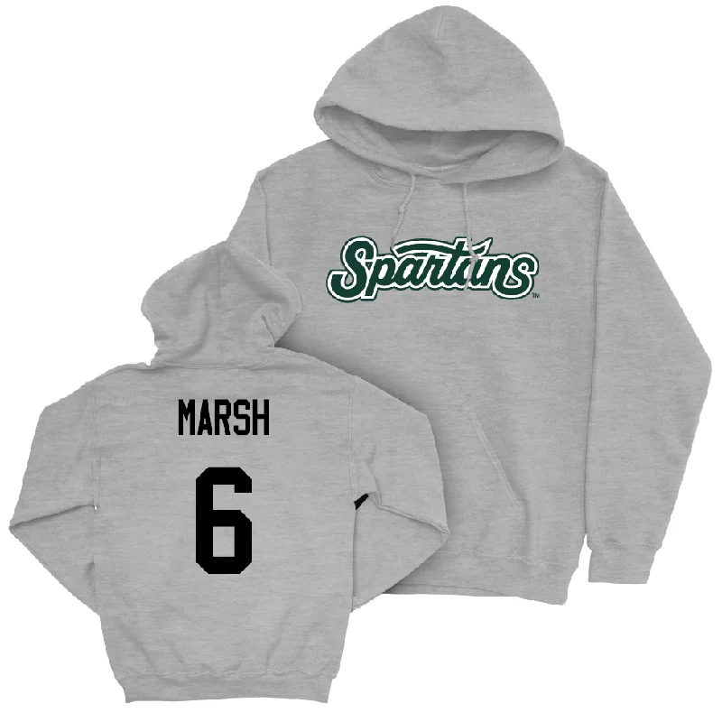 Sport Grey Football Script Hoodie  - Nick Marsh