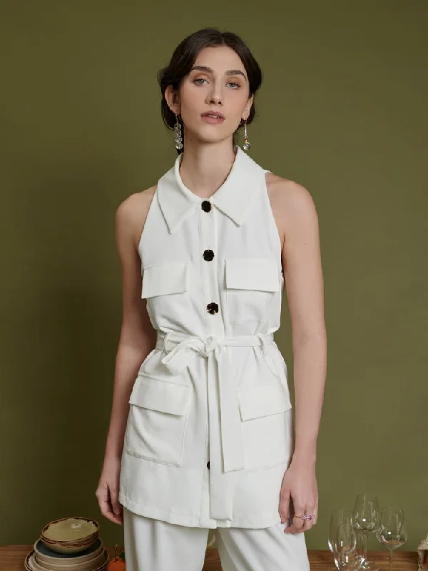 Simone Sleeveless Cargo Jacket