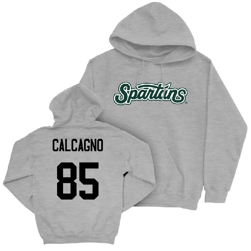 Sport Grey Football Script Hoodie  - Grant Calcagno