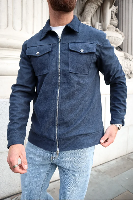 Capo SUEDE Jacket - Navy