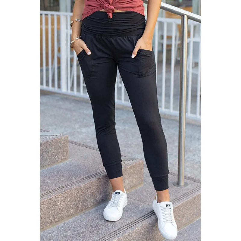 Brianna High Waist Pleated Pocket Leggings