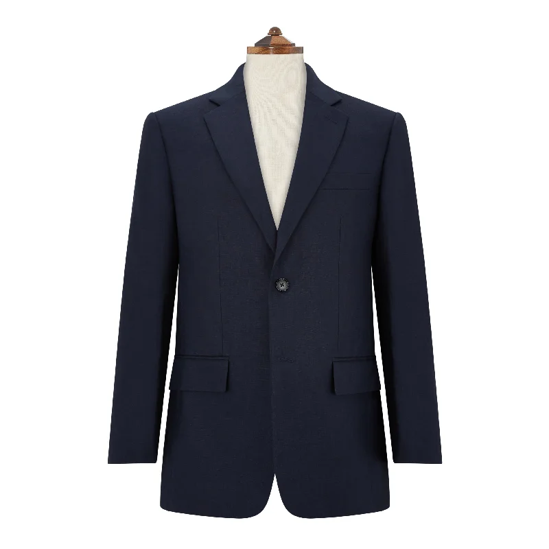 William Navy Linen Jacket