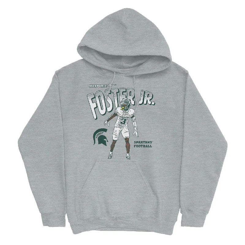 EXCLUSIVE RELEASE - Montorie Foster Jr. Illustrated Grey Hoodie