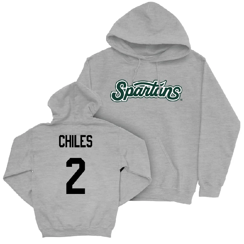 Sport Grey Football Script Hoodie  - Aidan Chiles