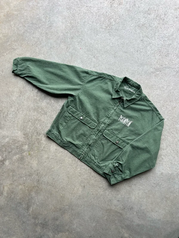 VINTAGE GREEN CANVAS JACKET