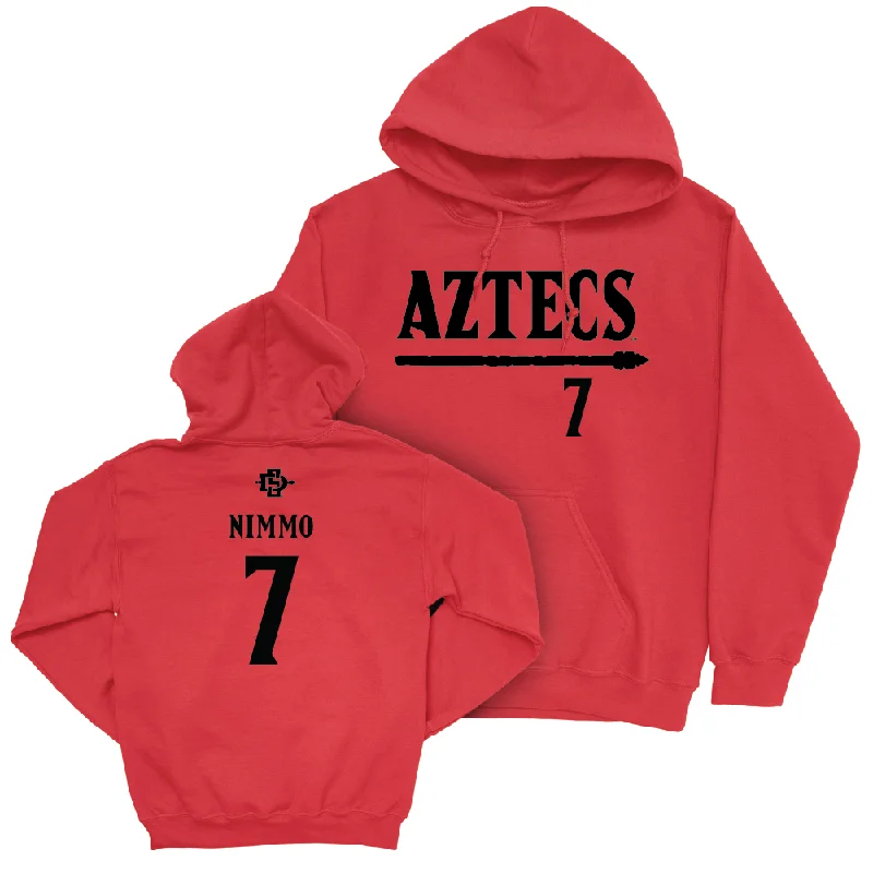 SDSU Football Red Staple Hoodie  - William Nimmo