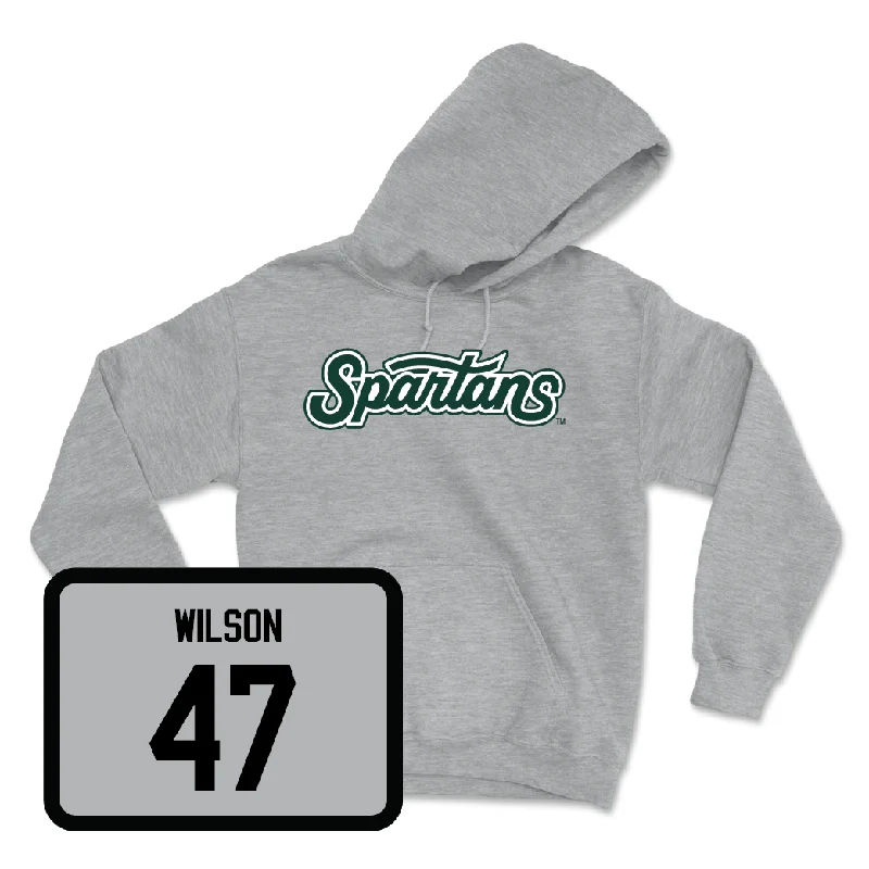 Sport Grey Football Script Hoodie - Jax Wilson