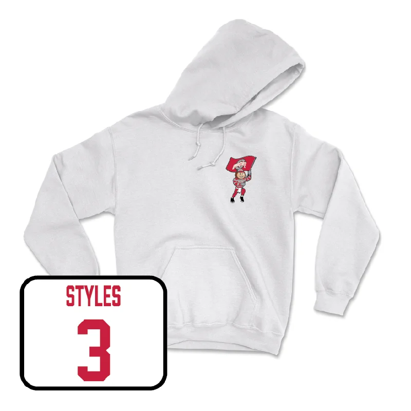 Football White Brutus Hoodie - Lorenzo Styles