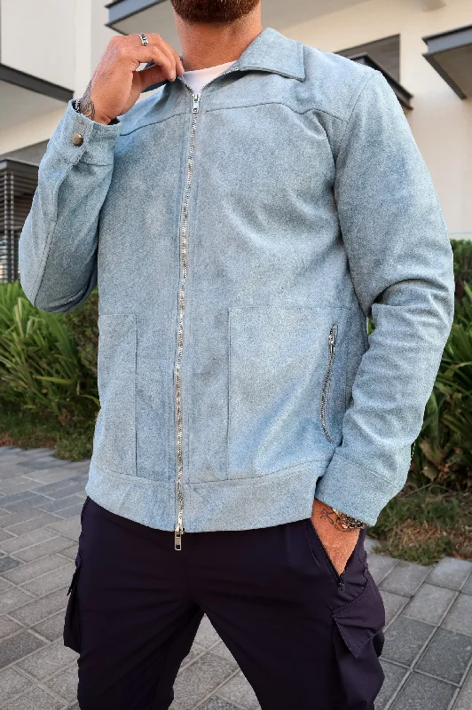 Capo SUEDE Jacket - Light Blue