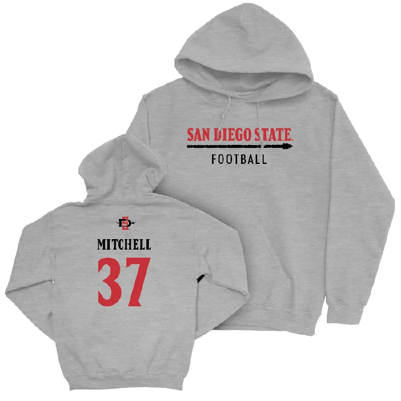 SDSU Football Sport Grey Classic Hoodie   - Jason Mitchell