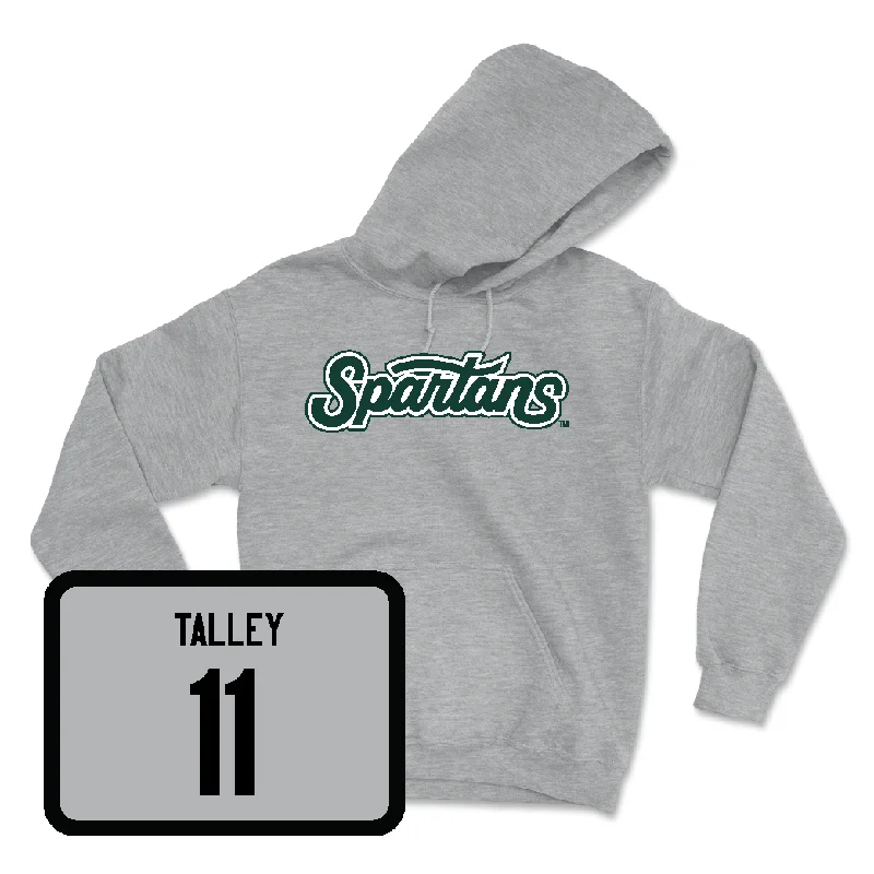 Sport Grey Football Script Hoodie - Ken Talley