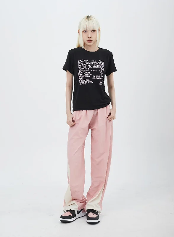 Two Color Track Pants IU312