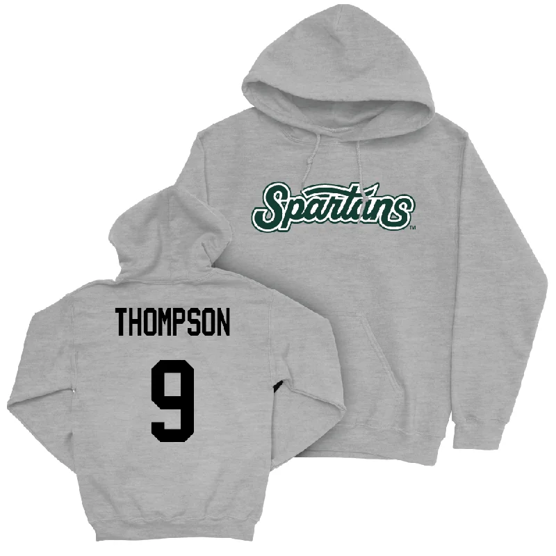 Sport Grey Football Script Hoodie - Jalen Thompson