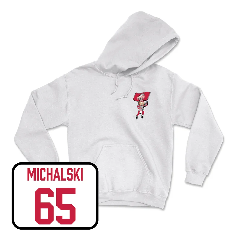 Football White Brutus Hoodie - Zenuae Michalski