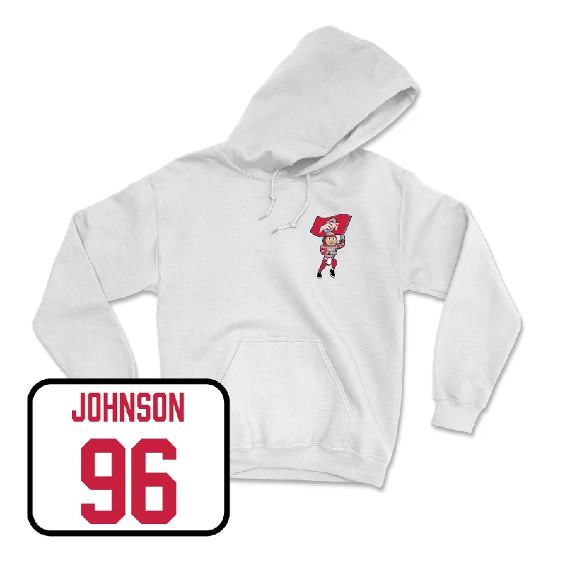 Football White Brutus Hoodie - Collin Johnson