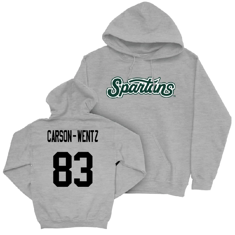 Sport Grey Football Script Hoodie  - Jack Carson-Wentz