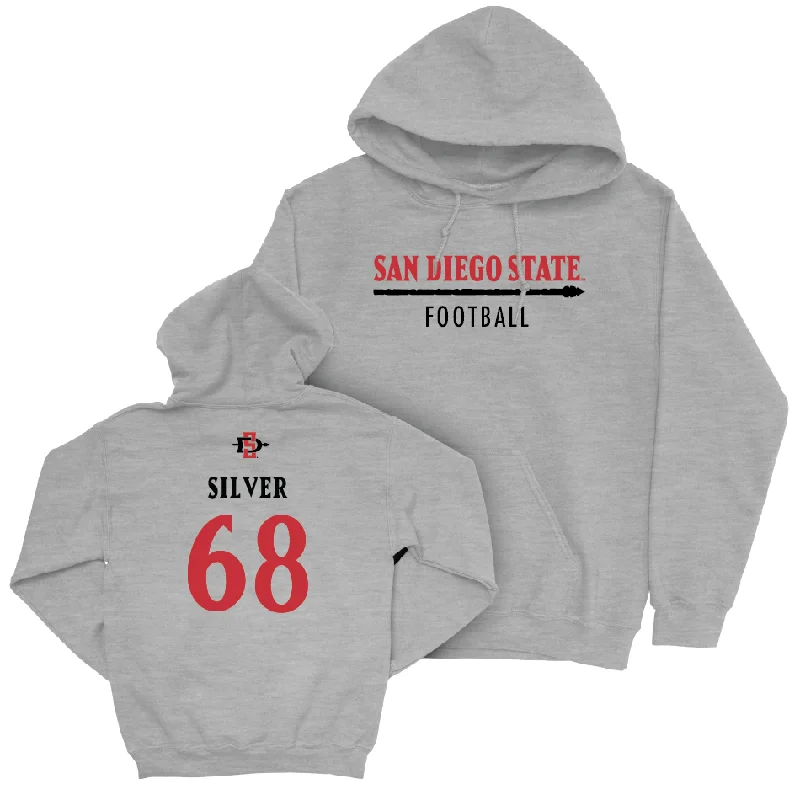 SDSU Football Sport Grey Classic Hoodie  - Ryan Silver