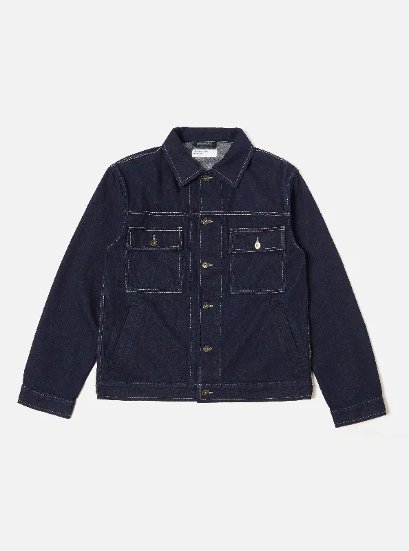 Universal Works Trucker Jacket in 11oz Indigo Denim