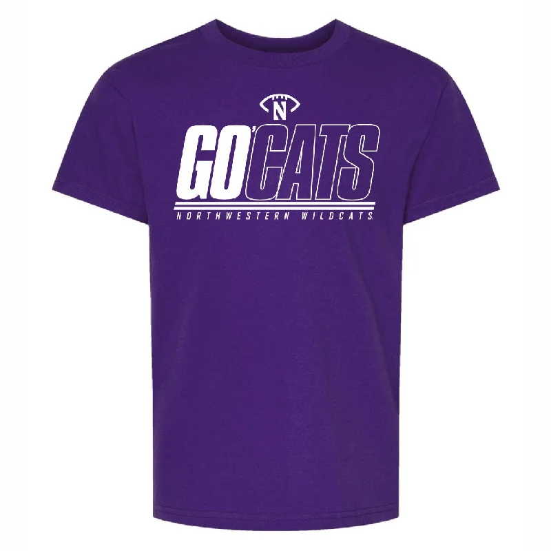 Northwestern Wildcats Youth Go Cats Purple T-Shirt