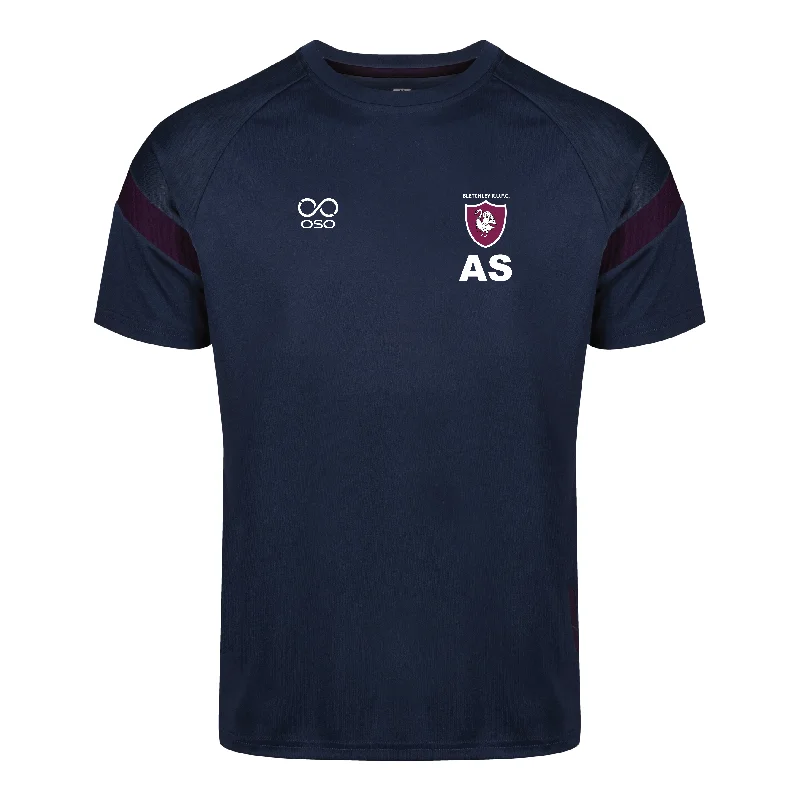 Bletchley RUFC Tech T-Shirt - Navy/Maroon