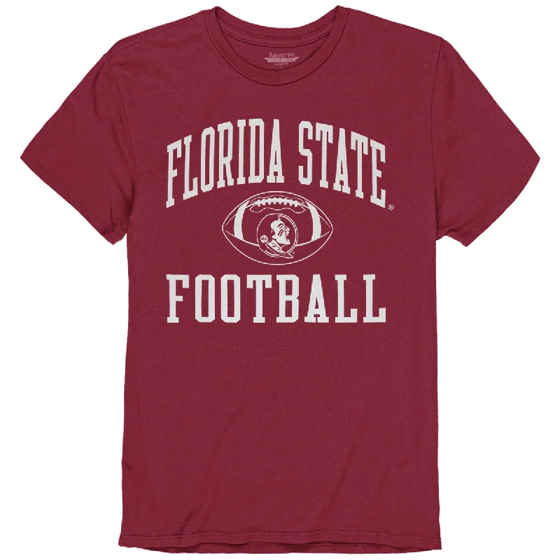 Blue 84 Men's Florida State Football Design Short Sleeve T-shirt - Garnet