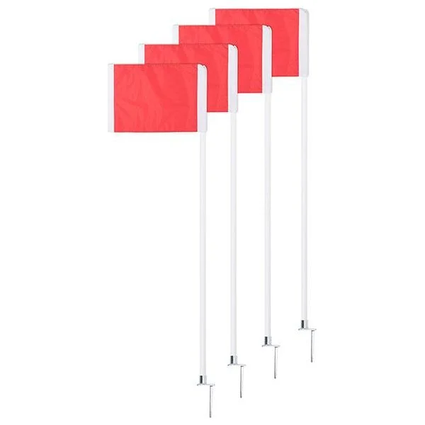 Champion Deluxe Soccer Corner Flag Set w/ Steel Pegs SCF20