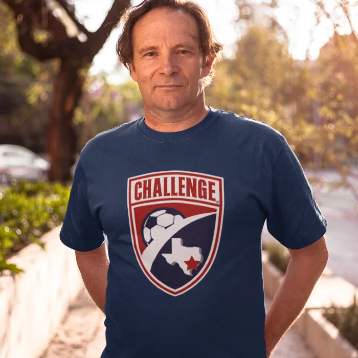 Men's Navy Challenge "Shield" Tee