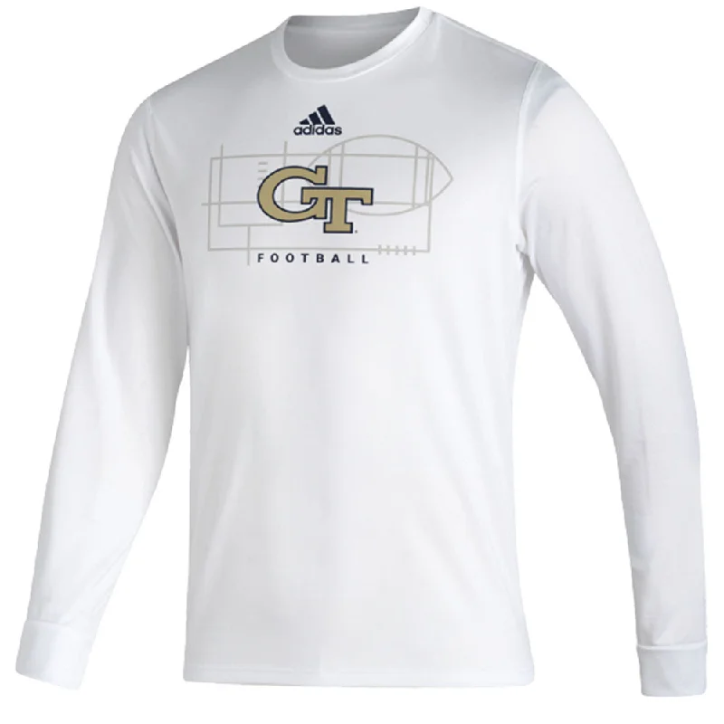 Georgia Tech Yellow Jackets Adidas Football Long Sleeve T-Shirt