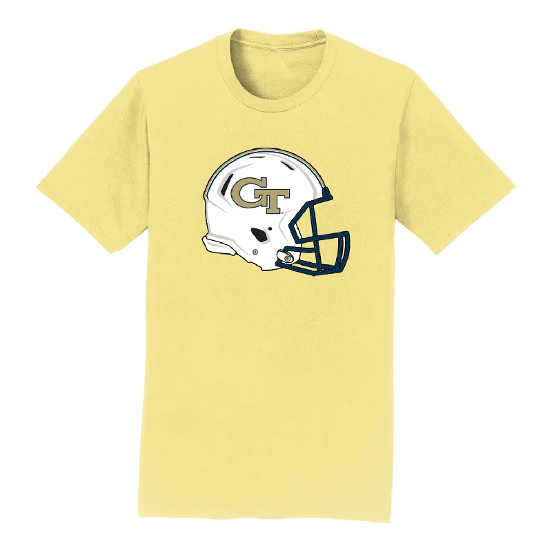 Georgia Tech Yellow Jackets Football Helmet Gold T-Shirt