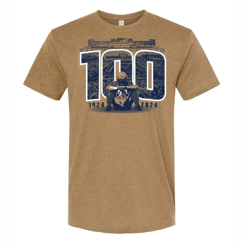 Illinois Fighting Illini Memorial Stadium 100 Year Brown T-Shirt