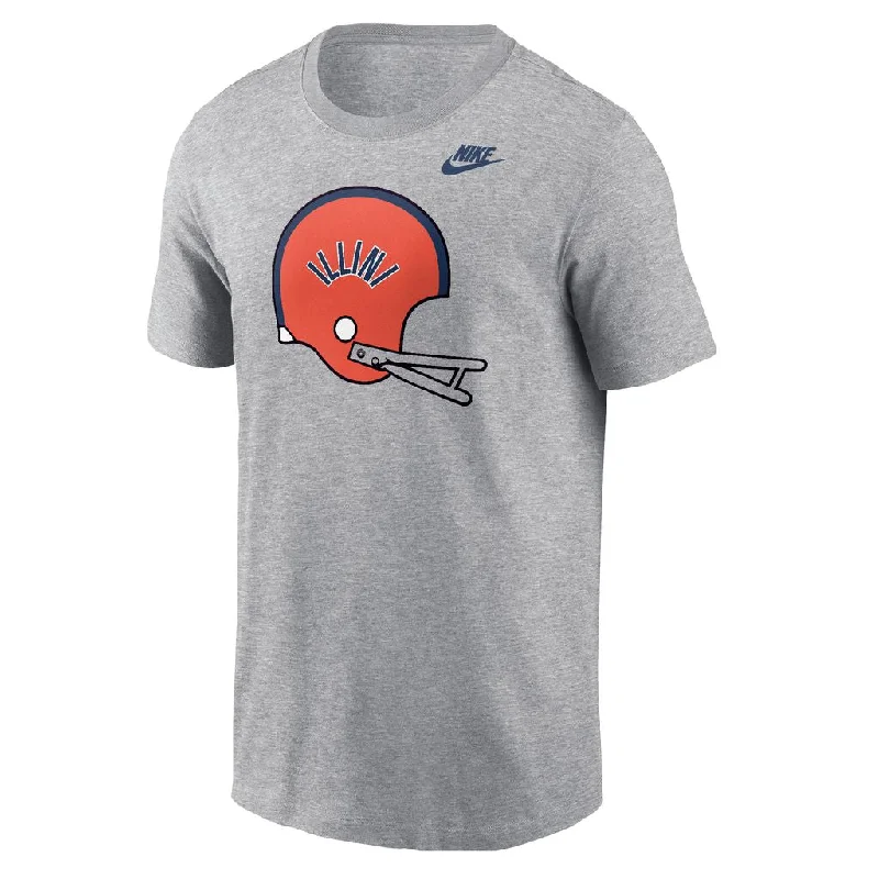 Illinois Fighting Illini Men's Nike Retro Football Helmet T-Shirt