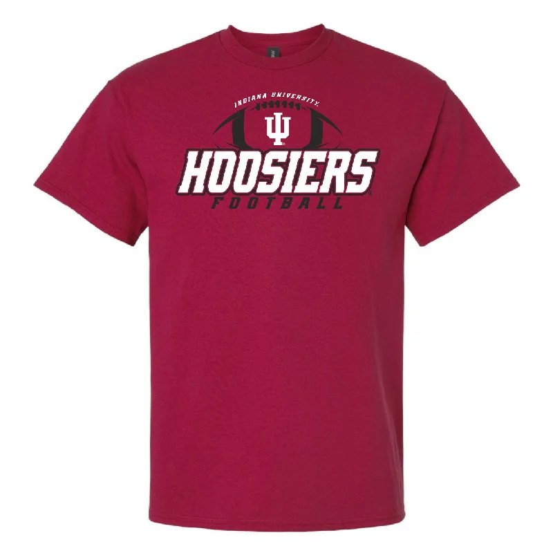 Indiana Hoosiers Football Crimson Logo T-Shirt