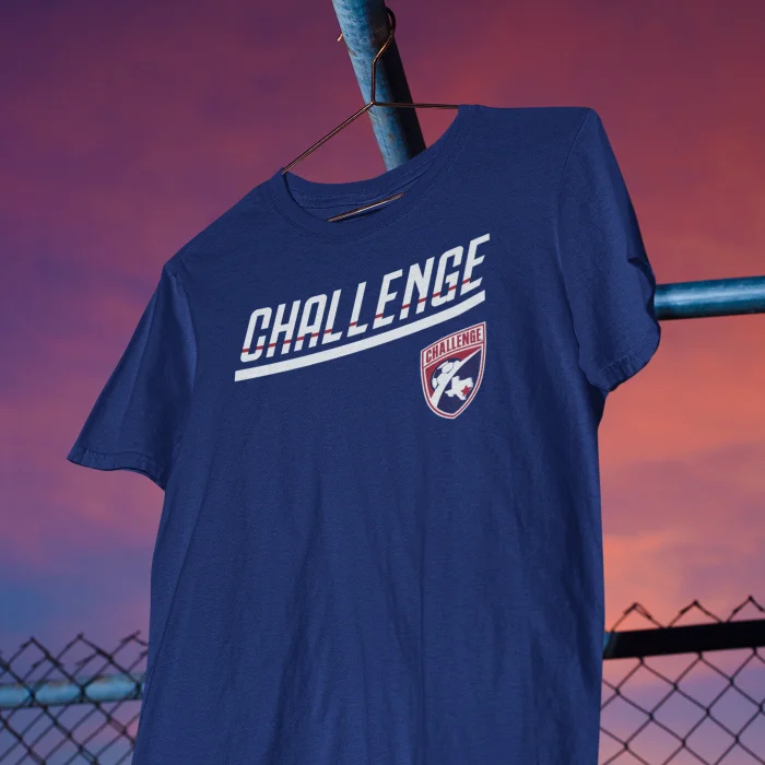 Men's Navy 'Challenge Soccer 2" Tee