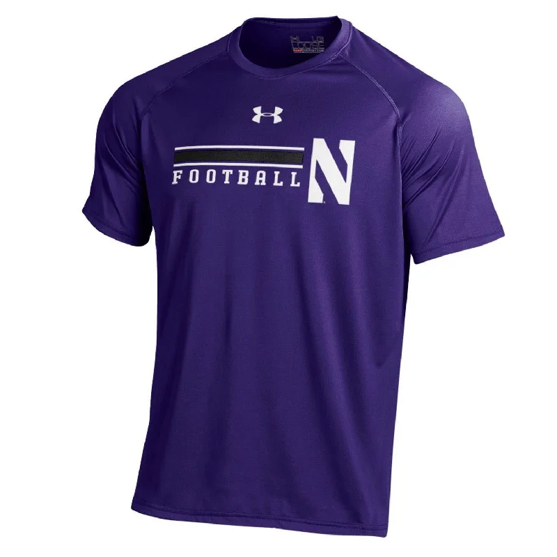 Northwestern Wildcats Men's Under Armour On-Field Purple T-Shirt