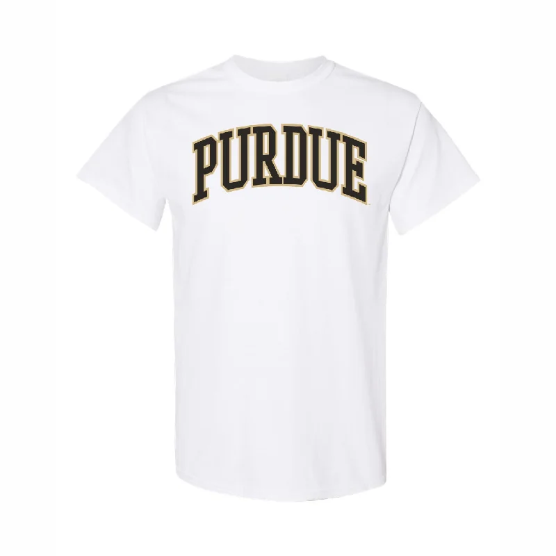 Purdue Boilermakers White Arch Logo Short-Sleeve T-Shirt