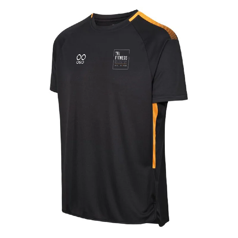 Tri Fitness Pro Training T-Shirt - Black/Amber