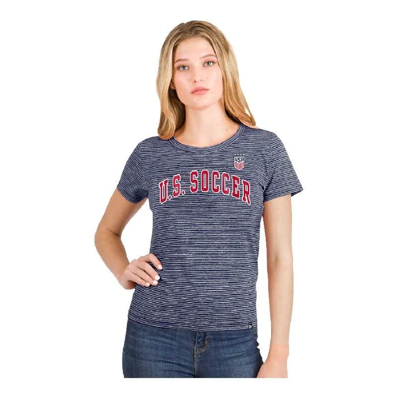 Women's New Era USWNT Arched Navy Tee