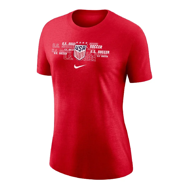 Women's Nike USWNT Repeat States Red Tee