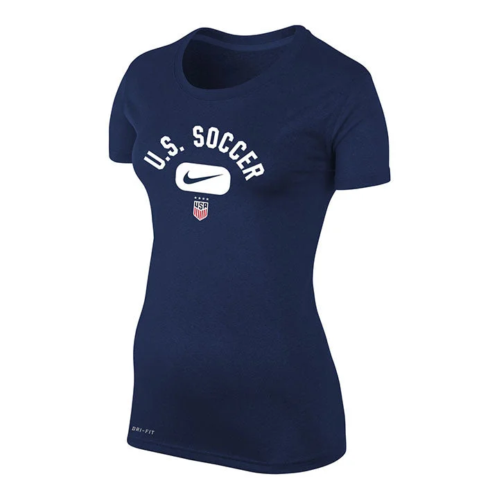 Women's Nike USWNT Arch Dri-Fit Navy Tee