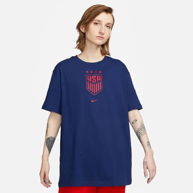 Women's Nike USWNT Crest Blue Tee