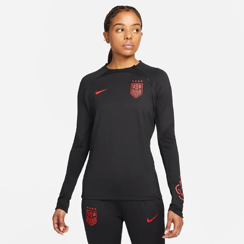 Women's Nike USWNT Strike Knit Longsleeve Black Tee