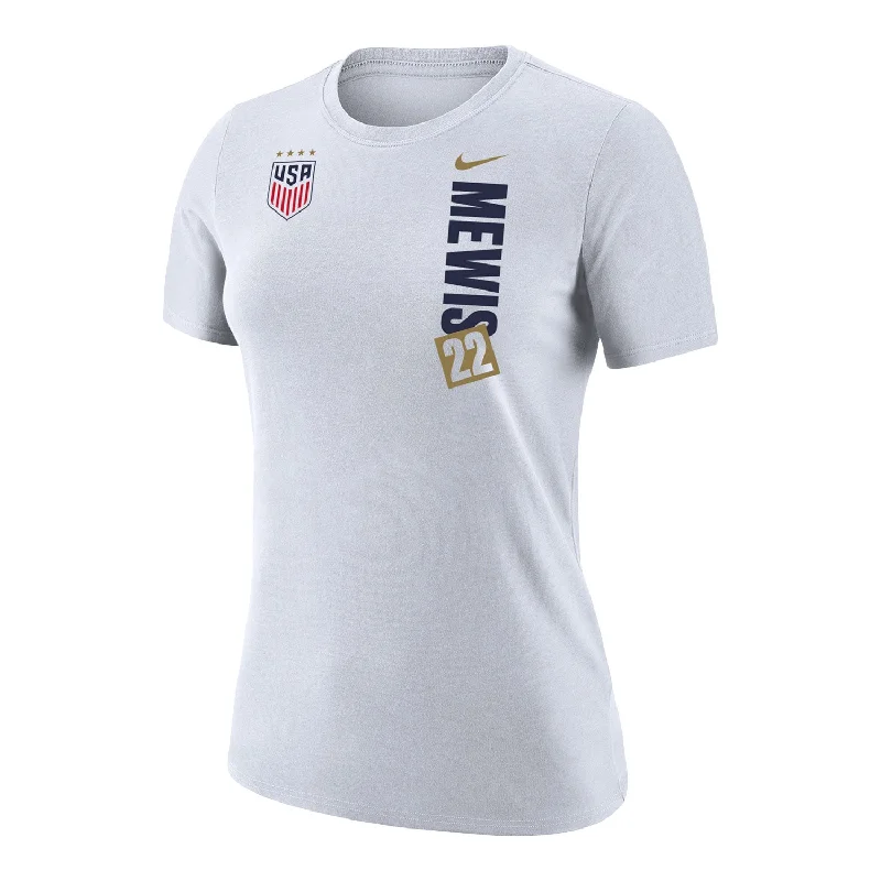 Women's Nike USWNT Vertical Mewis White Tee