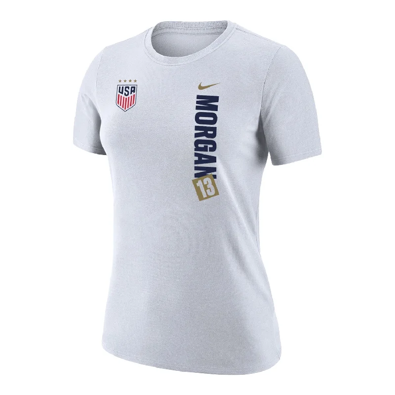 Women's Nike USWNT Vertical Morgan White Tee