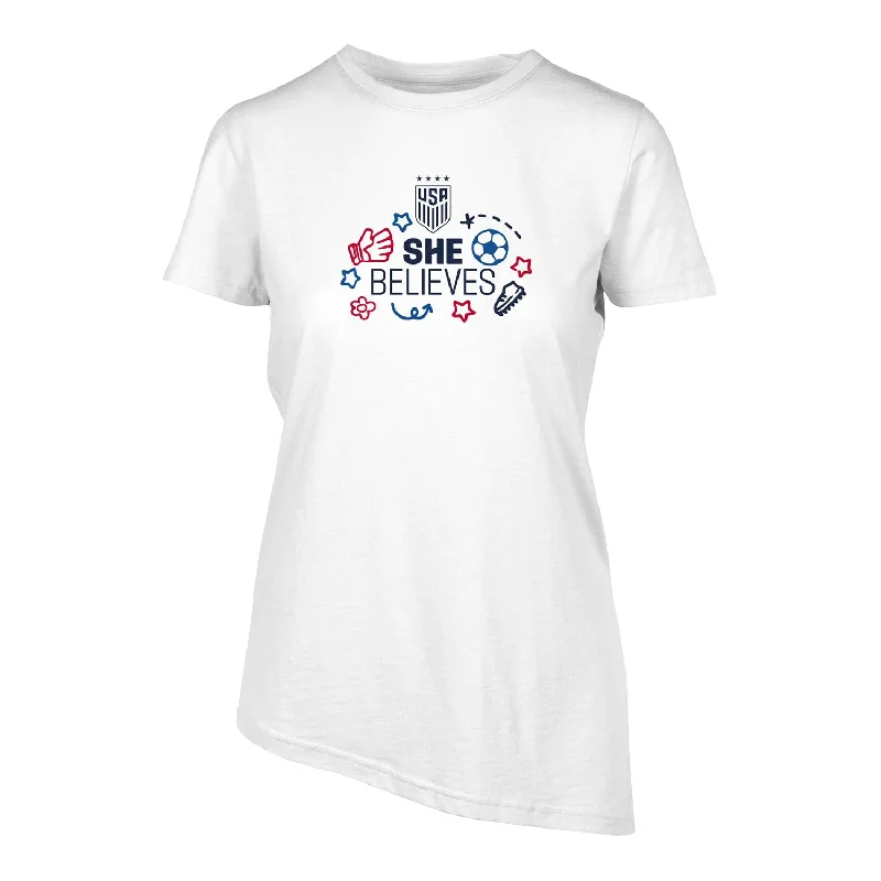 Women's Levelwear USWNT SBC White Tee