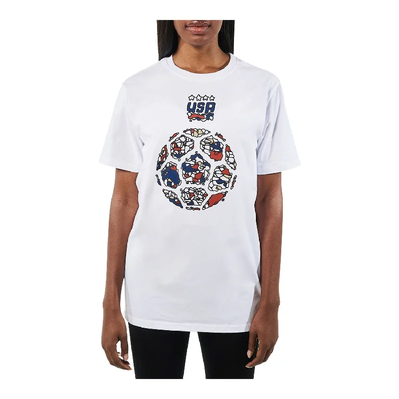 Unisex Round21 USWNT Our Time White Tee