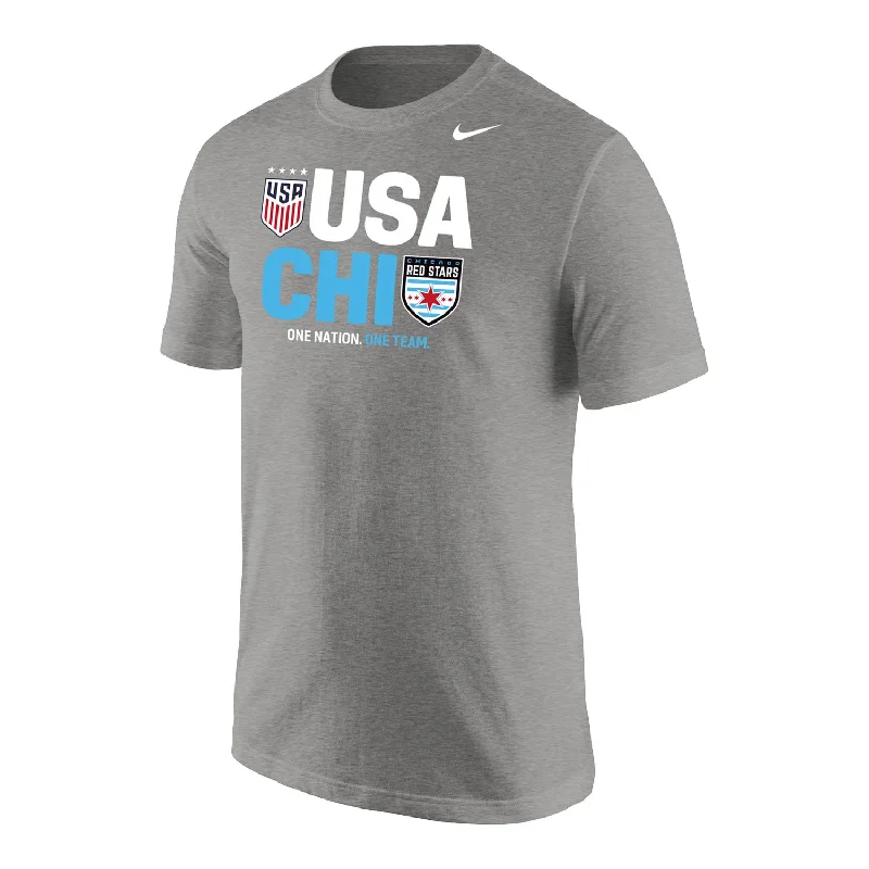 Unisex Nike Chicago Red Stars x USWNT Grey Tee